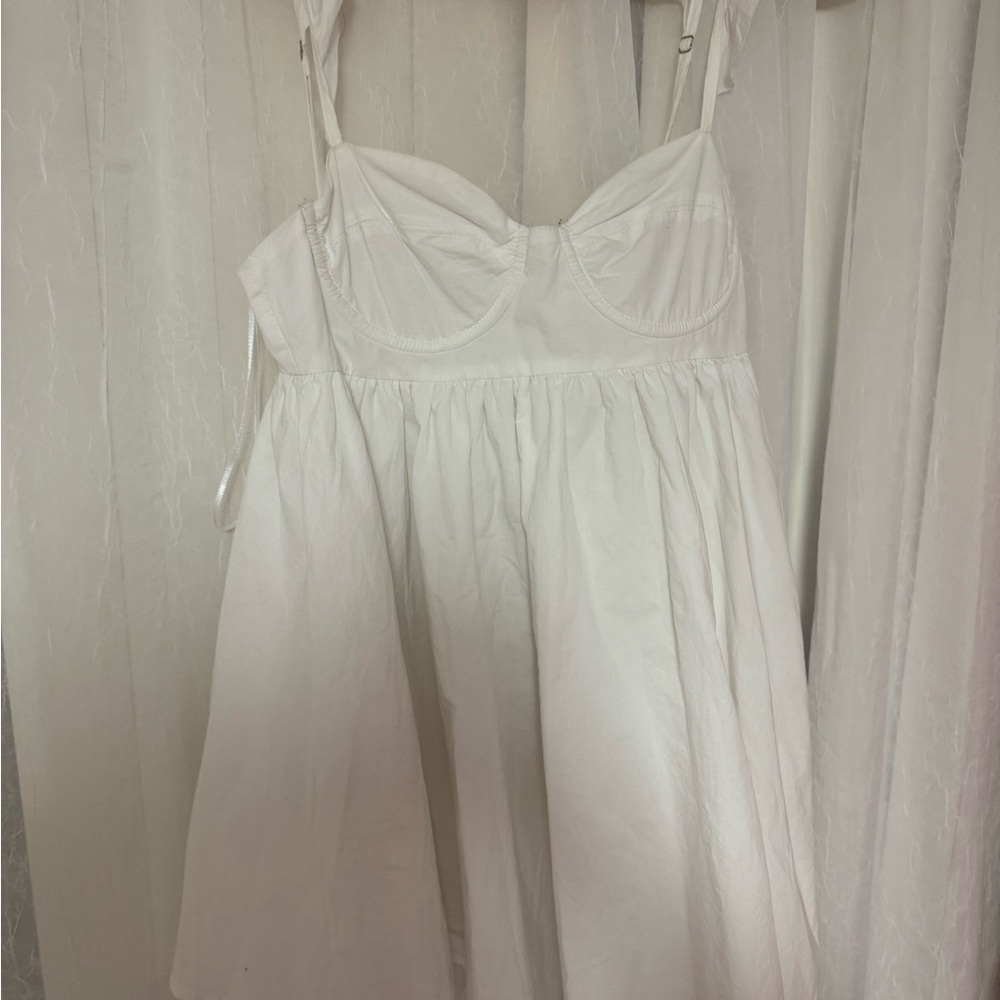 White Mini Dress Sky to Moon